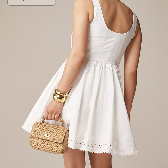 J. Crew Fit and Flare Dress with Rickrack Trim - Picture 11 of 12